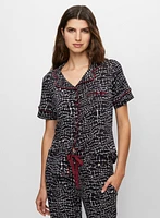 Paisley Heart Print Pyjama Set