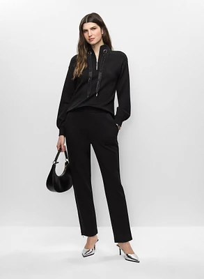 Zip Front Top & Pull-On Pants