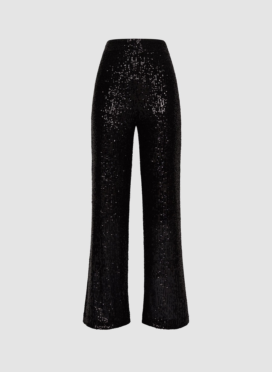 Pull-On Sequin Pants