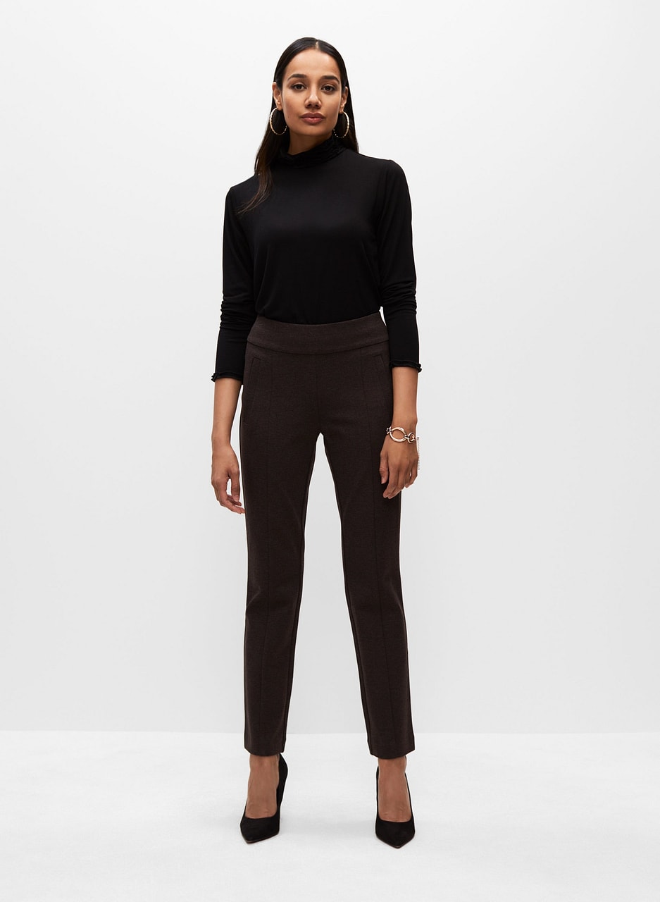 Essential Ruffle Edge Turtleneck Top