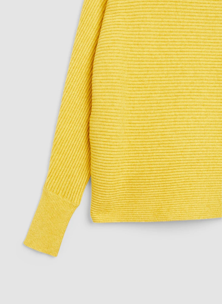 Ribbed Mock Neck Sweater