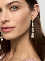 Crystal Baguette Dangle Earrings