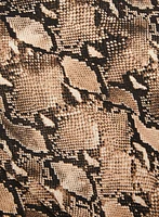 Snakeskin Print Pull-On Pants