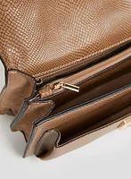 Snakeskin Vegan Leather Camera Bag