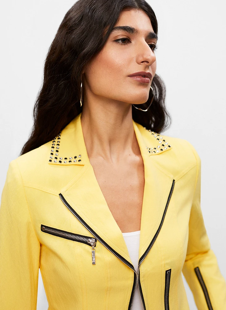 Joseph Ribkoff - Studded Motto Jacket