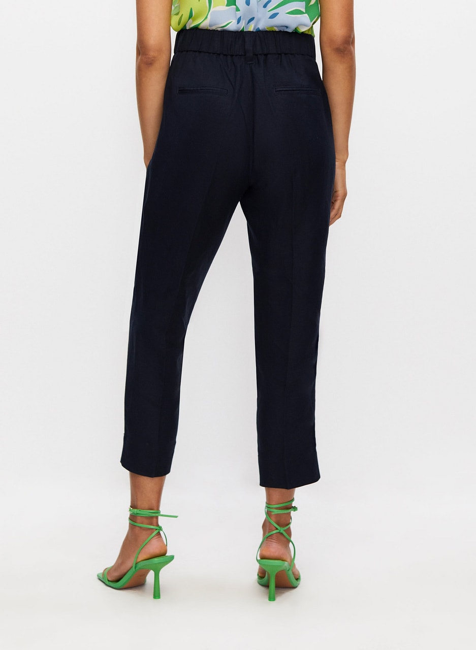 Linen Straight Leg Capris