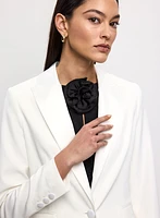 Satin Lapel Blazer