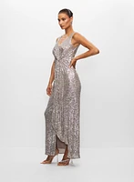 Joseph Ribkoff - Knot Detail Sequin Dress