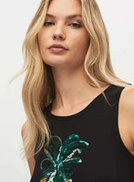 Sequin Pineapple Detail Cami