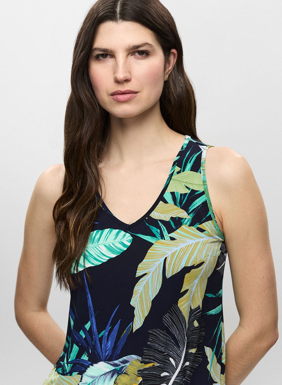 Printed Sleeveless Sleepwear Set