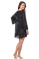 Ruffled Mesh Cover-Up