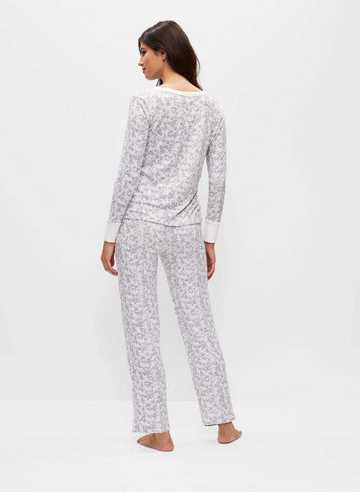 Paisley Print Pyjama Set