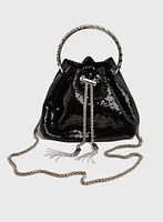 Sequin Bucket Bag