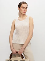 Open Weave Sleeveless Pullover