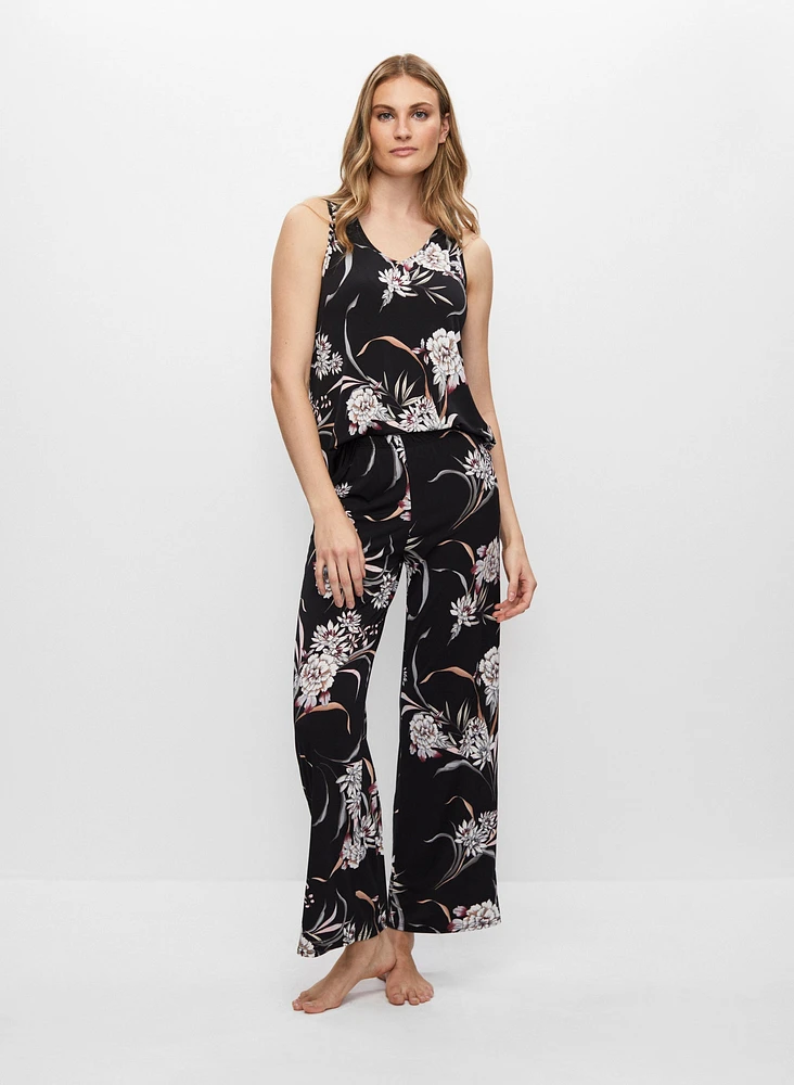 Floral Motif Pyjama Set