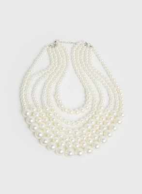 Multi-Strand Pearl Necklace