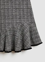 Pearl Detail Boucle Dress