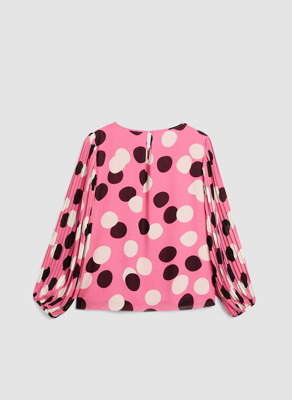 Polka Dot Print Blouse