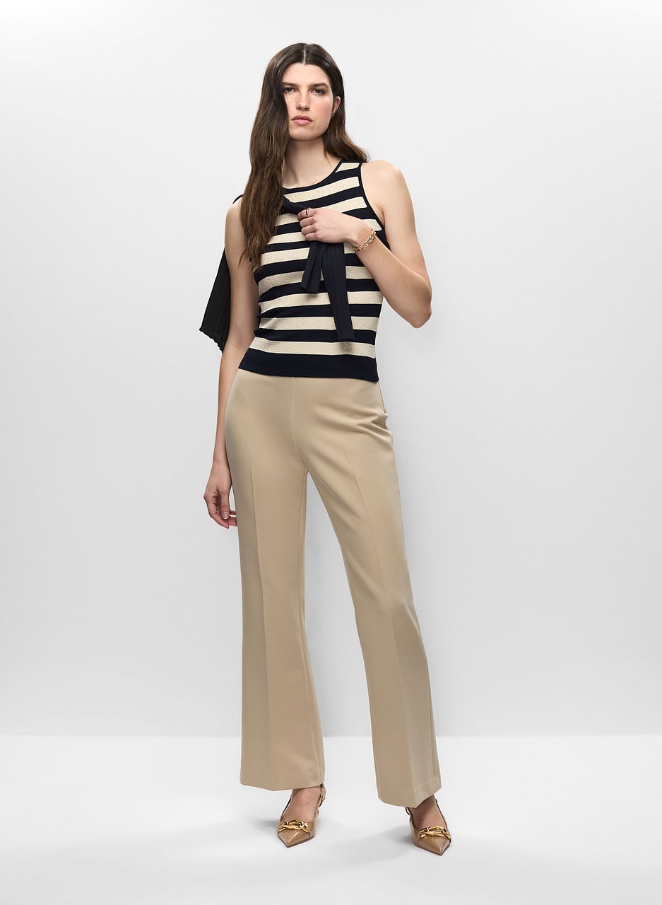 Thick Stripe Cami & Flare Leg Pants