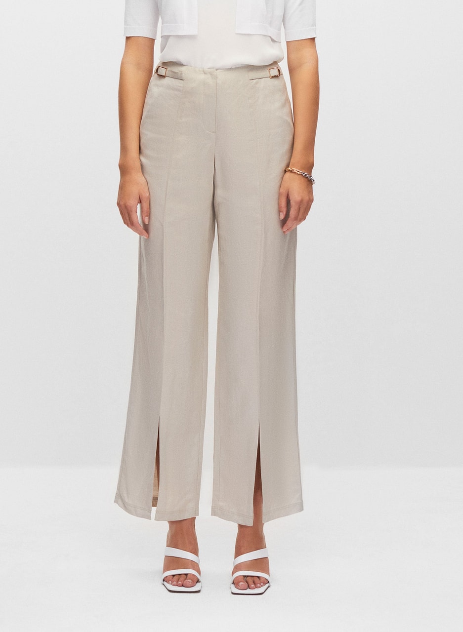 Wide Leg Linen Pants