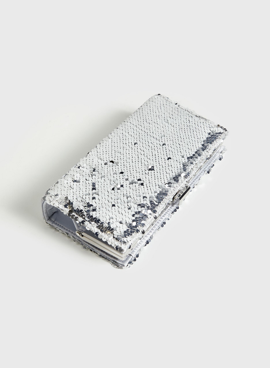 Sequin Box Clutch