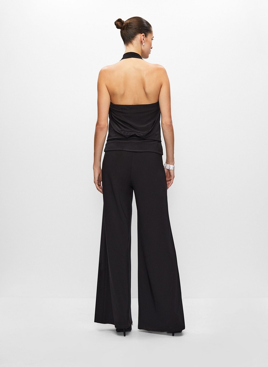 Sleeveless Cowl Neck Jumpsuit