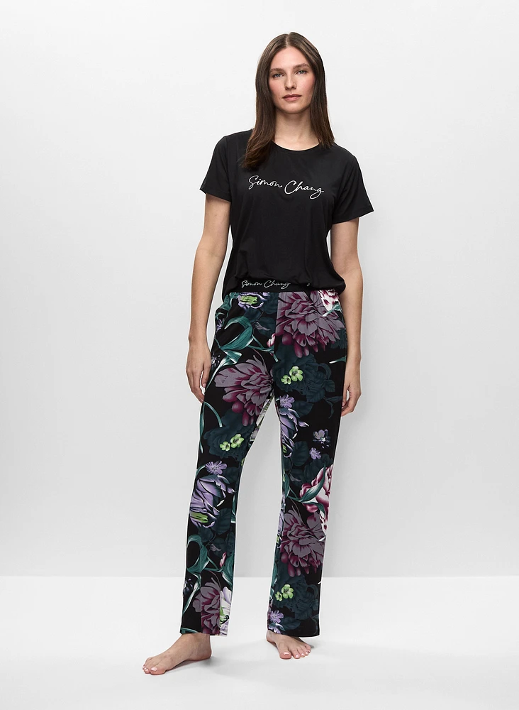 Simon Chang - Floral Motif Pyjama Set