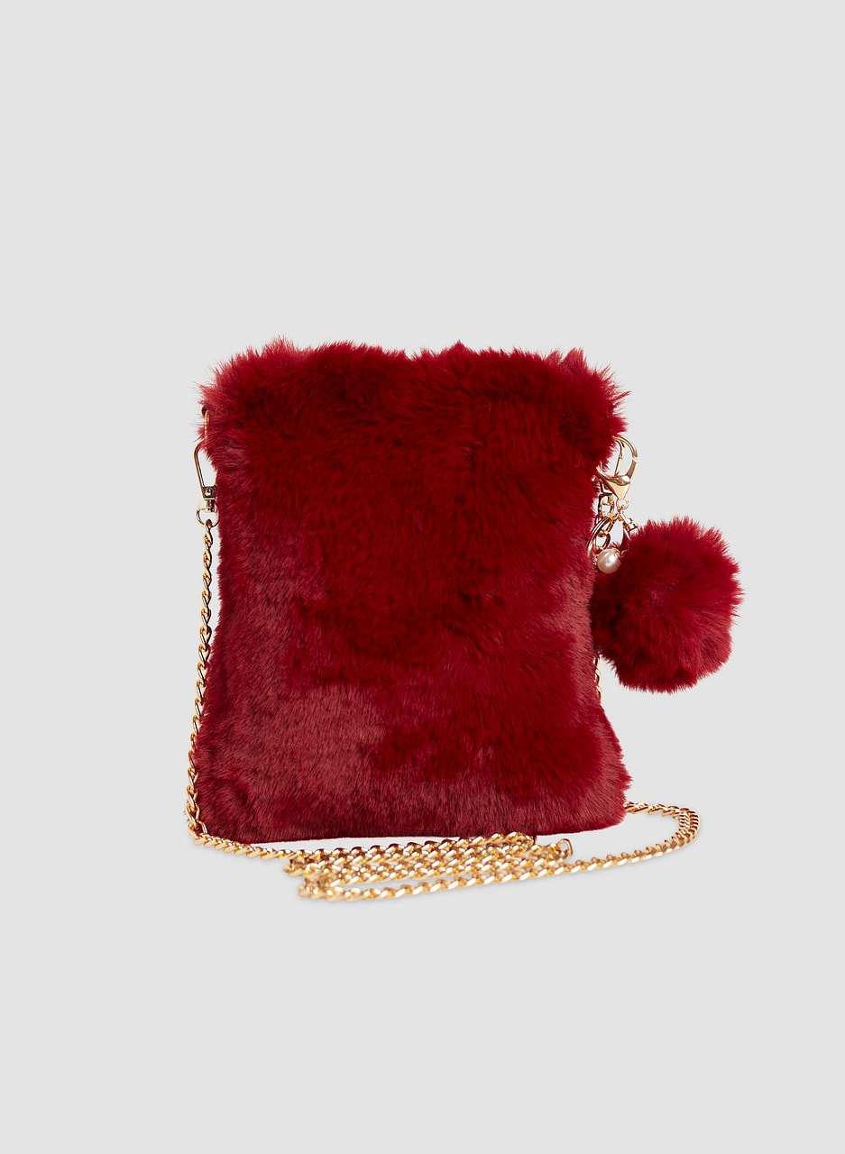 Faux Fur Crossbody Bag