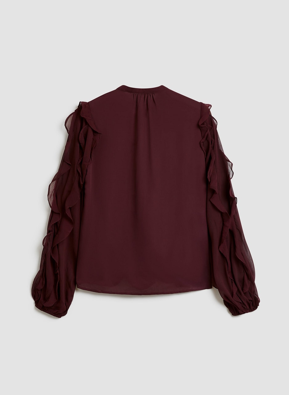 Ruffle Sleeve Blouse