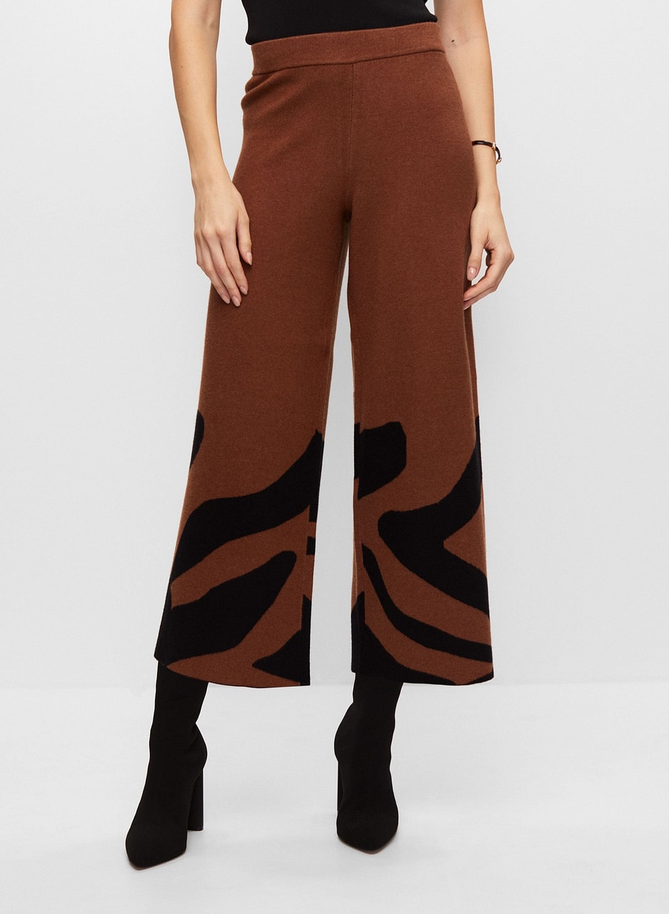 Joseph Ribkoff - Wide Leg Animal Print Pants