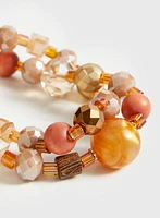 Double Row Mixed Bead Bracelet