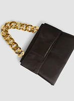 Bow Detail Satin Clutch