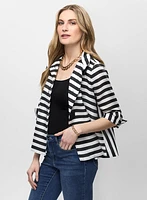 Joseph Ribkoff - Stripe Button Detail Jacket