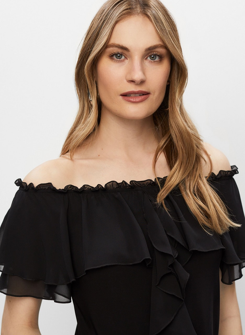 Ruffle Off The Shoulder Top