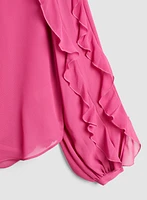 Ruffle Sleeve Blouse