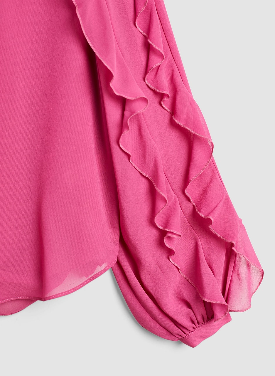 Ruffle Sleeve Blouse