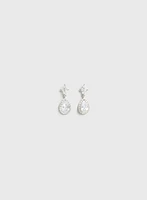 Crystal Teardrop Dangle Earrings