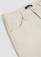 Coated Straight Leg Jeans