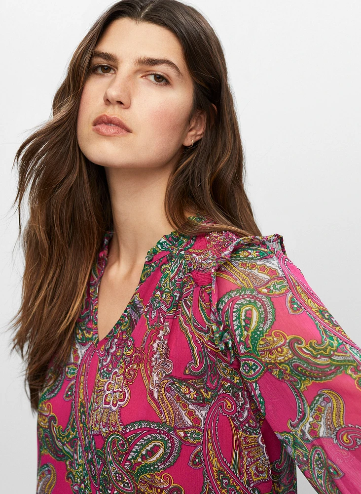 Paisley Print Blouse