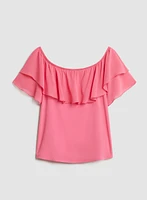 Off-the-Shoulder Ruffled Top