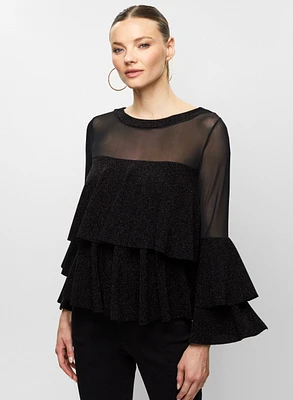 Tiered Ruffle Illusion Top
