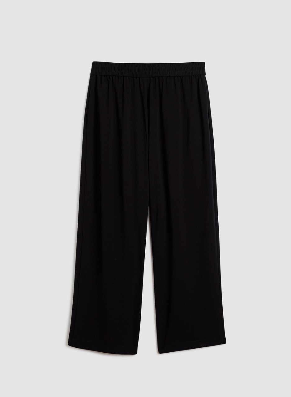 Belted Wide Leg Culotte Pants