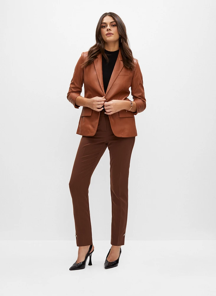 Joseph Ribkoff - Vegan Leather Blazer