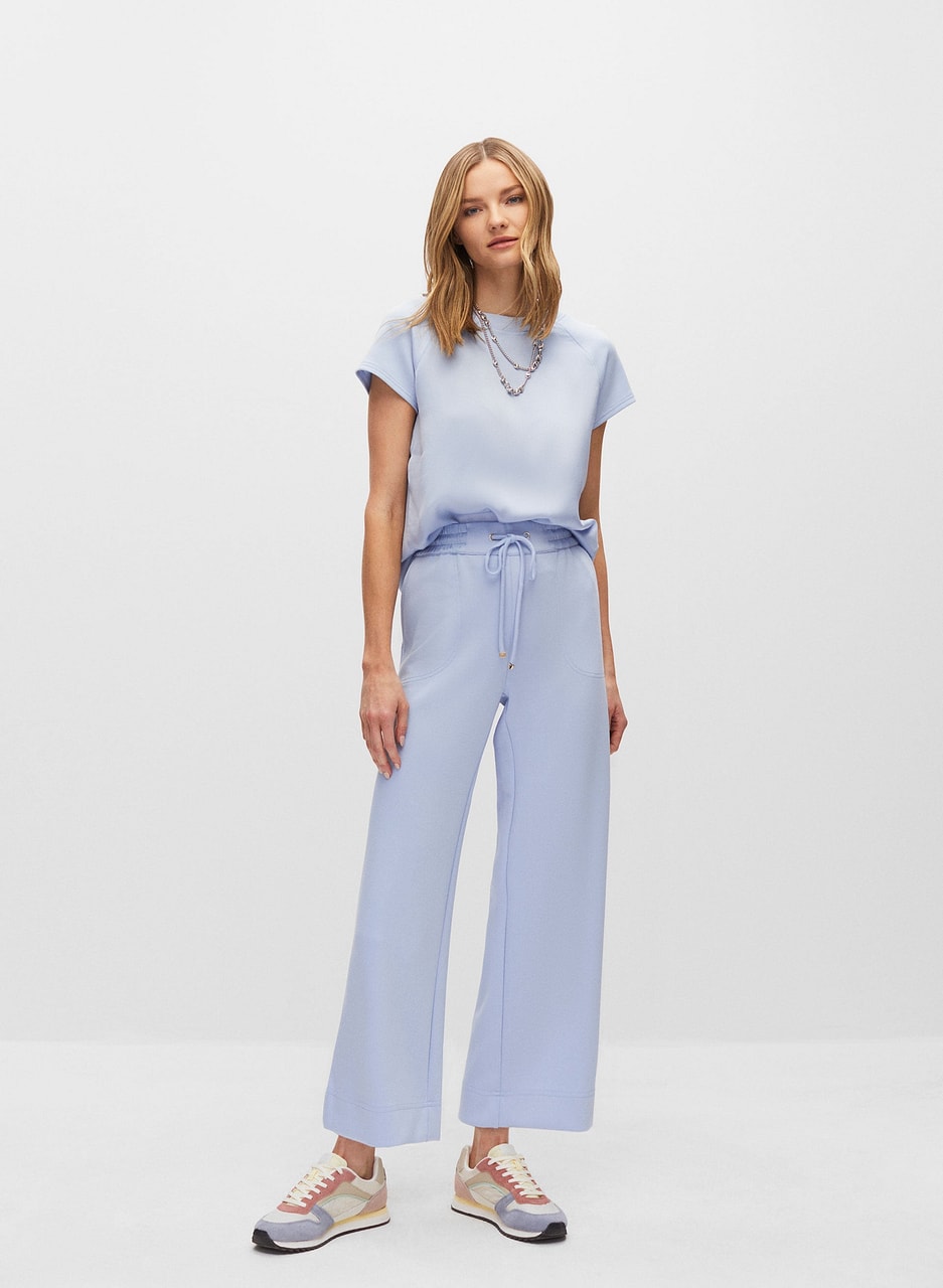 Wide Leg Culotte Pants