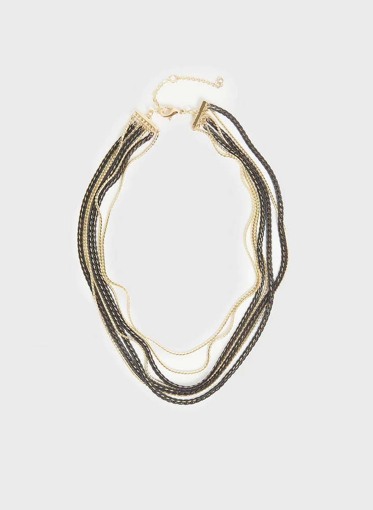 Multi-Row Chain Necklace