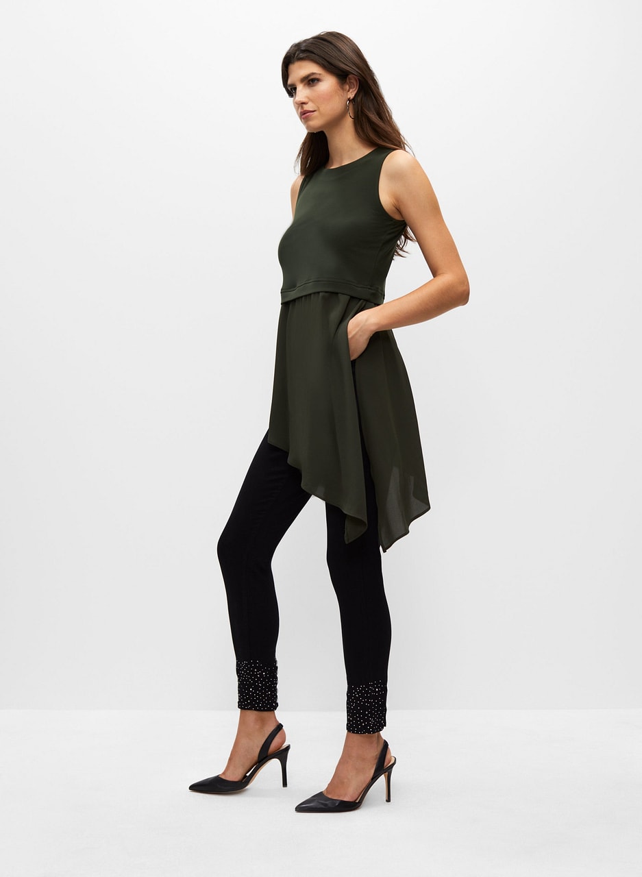 Asymmetrical Chiffon Tunic