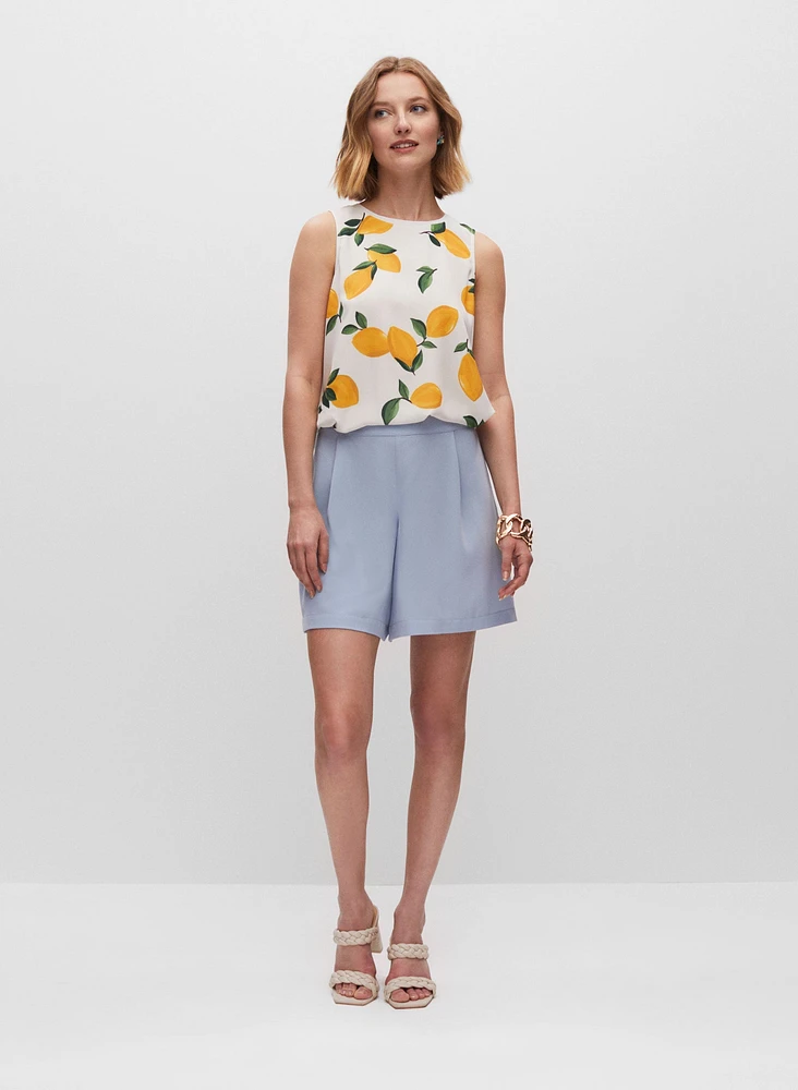 Lemon Print Top