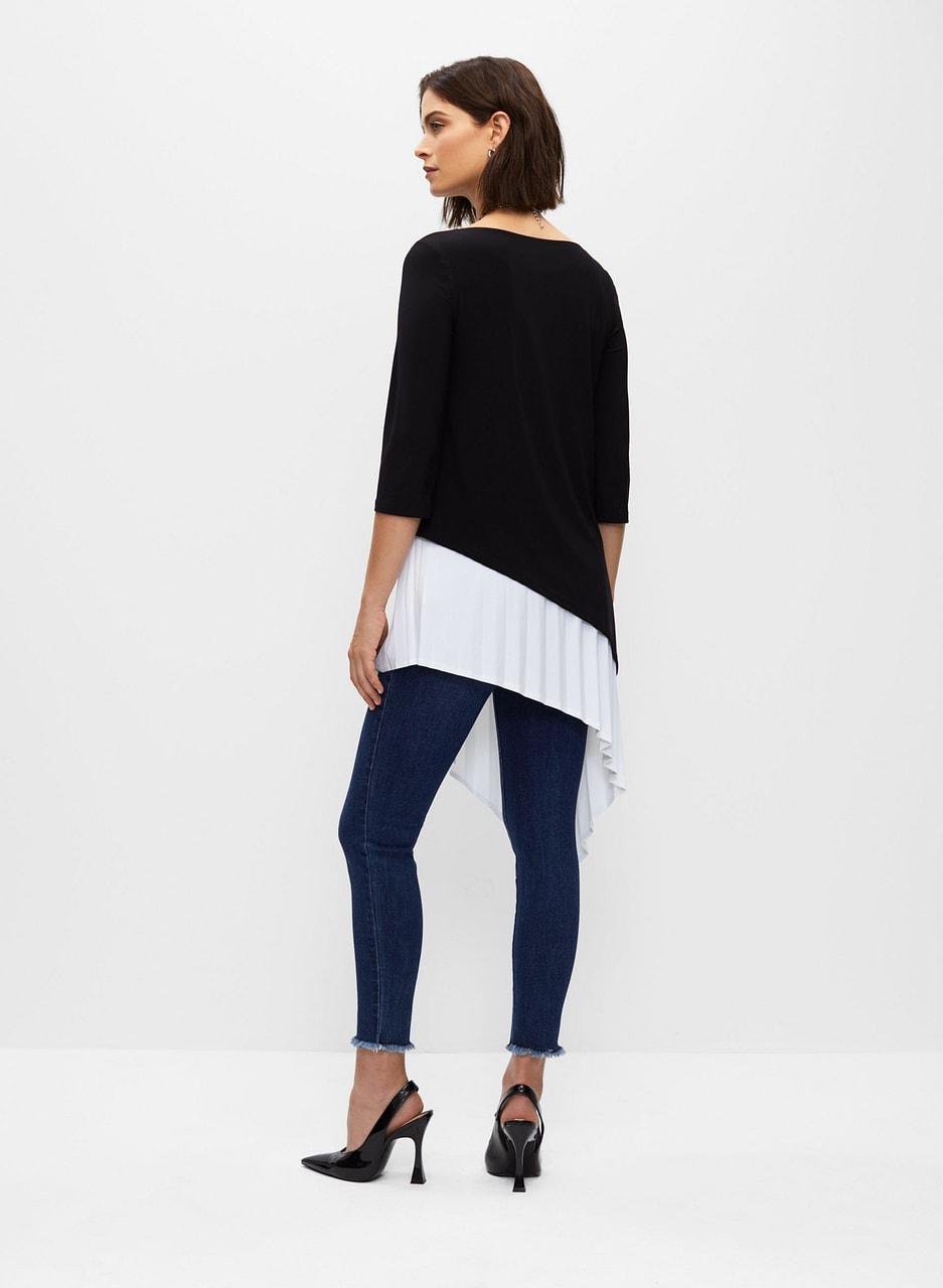 Joseph Ribkoff - 3/4 Sleeve Asymmetric Tunic