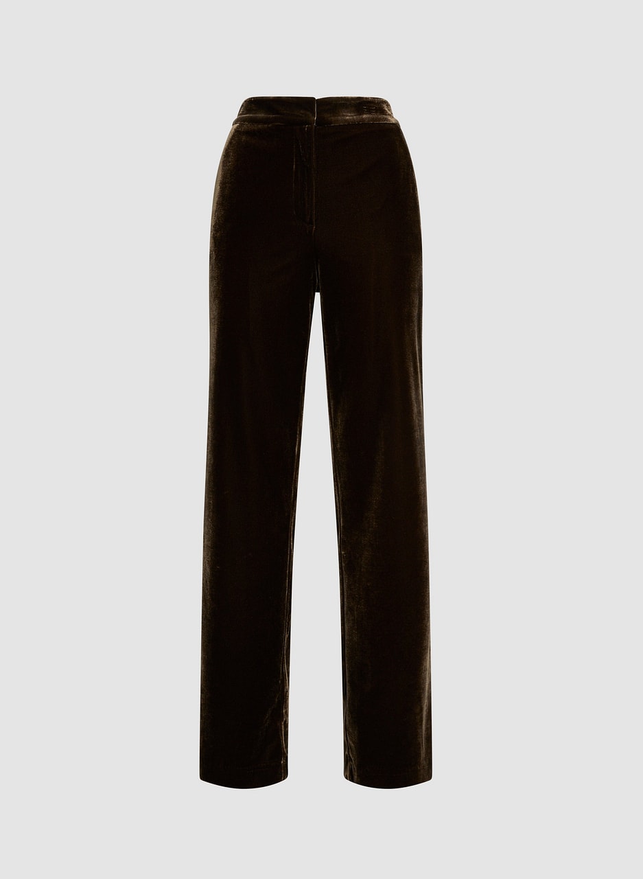 Velour Wide Leg Pants