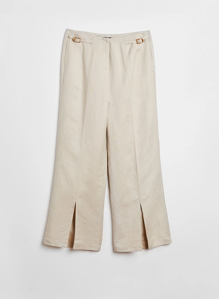 Wide Leg Linen Pants